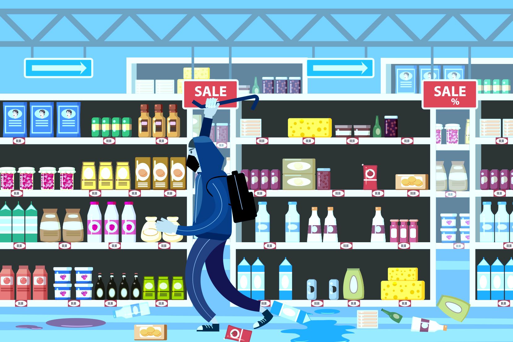 Разгулявшиеся шоплифтеры обошлись американским ритейлерам в $100 млдр в 2022 году